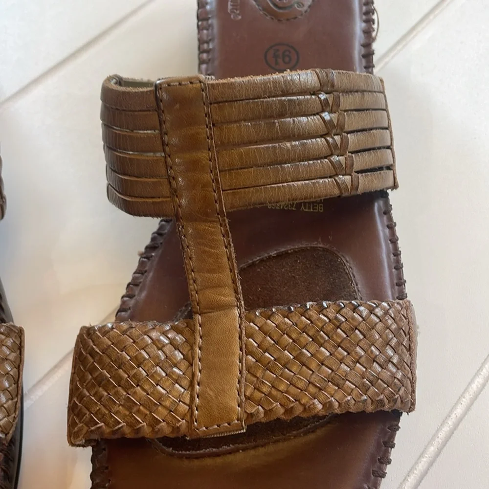 Vintage Dr. scholls Betty Leather double air pillo sandals! Women’s 9.5